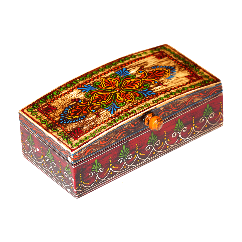 Hand-Carved Jewelry Box