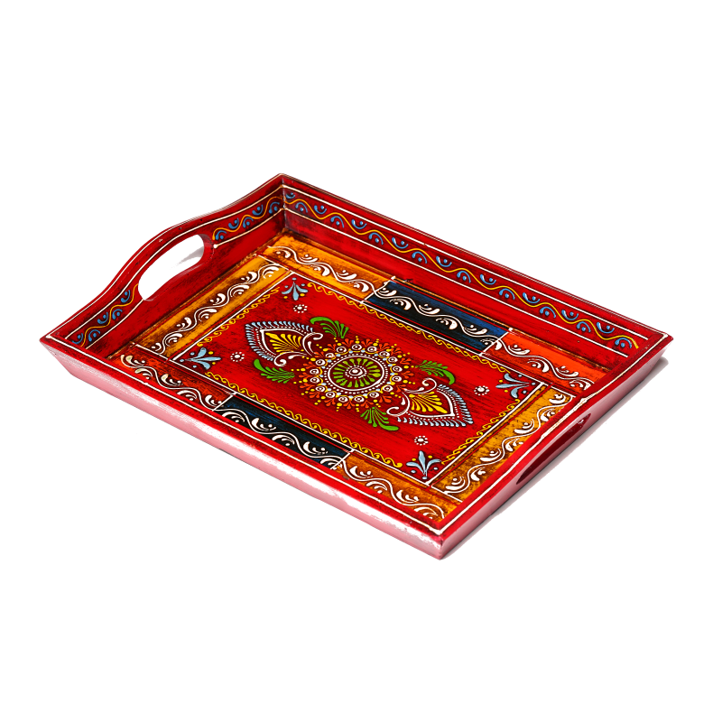Folk Serving Trays (Set of 2)